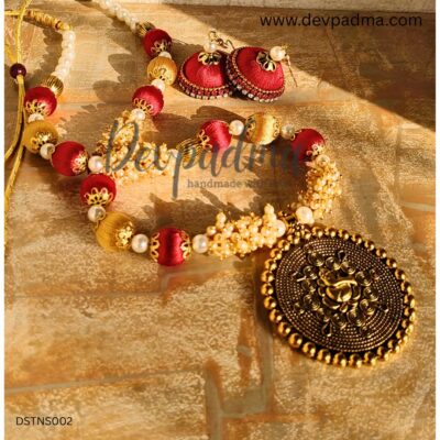 Royal Radiance Silk Thread Jewellery Set