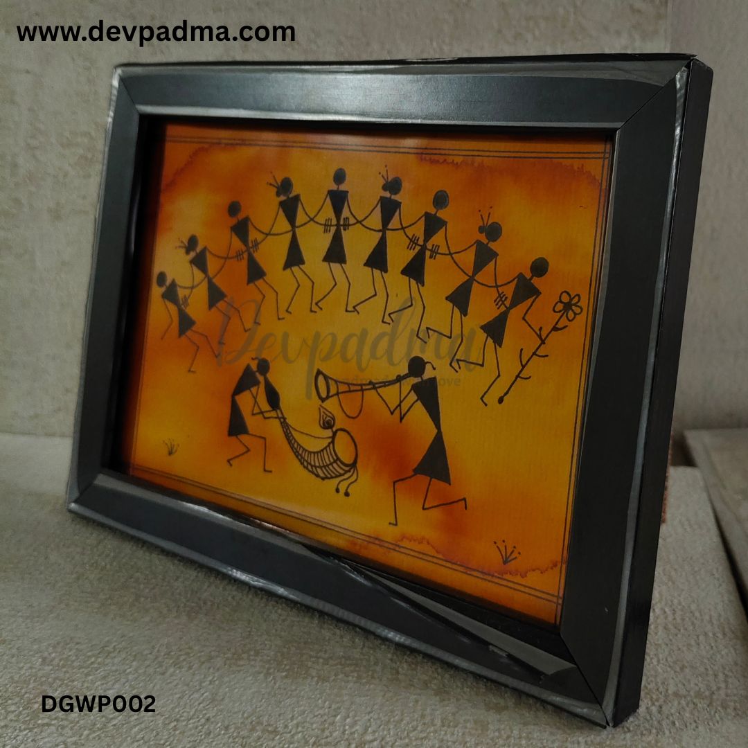 Traditional Warli Art – Tarpa Tribal Dance Celebration - Image 3