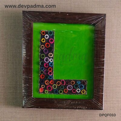 Handcrafted Quilling Initial "L" Wall & Desk Frame