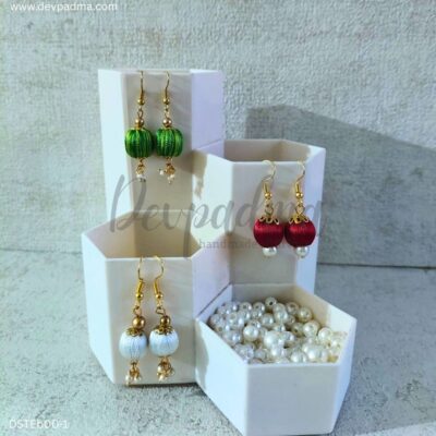 Handmade Silk Thread Earrings – Set of 3 (Copy)