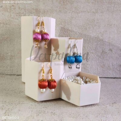 Handmade Silk Thread Earrings – Combo of 3